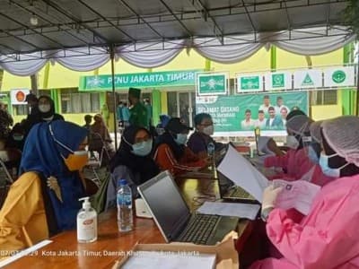 PCNU Jaktim Berkontribusi lewat Vaksinasi Warga di Masa Covid-19