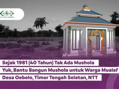 Bantu Donasi Pembangunan Mushala Pertama untuk Warga Kampung Mualaf di NTT