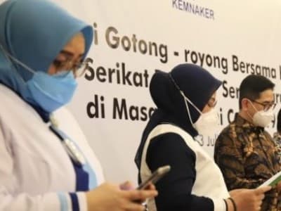 Kemnaker, Apindo, Kadin, dan Pekerja Gelar Deklarasi Gotong Royong Hadapi PPKM Darurat