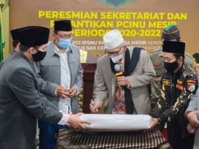 Pelantikan PCINU Mesir Dihadiri Rais Aam PBNU KH Miftachul Akhyar