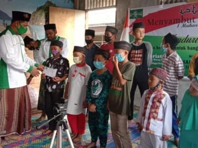 NU Sunggal Deli Serdang Sambut Tahun Baru Hijriah dengan Santuni Yatim dan Istighotsah