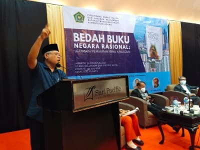 Buku 'Negara Rasional' tentang Pemikiran Ibnu Khaldun Dibedah Puslitbang Kemenag