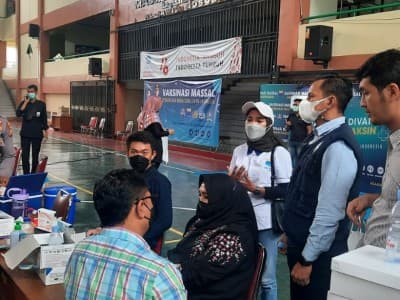 PB PMII Suntikkan 700 Vaksin Dosis Kedua di UIN Jakarta