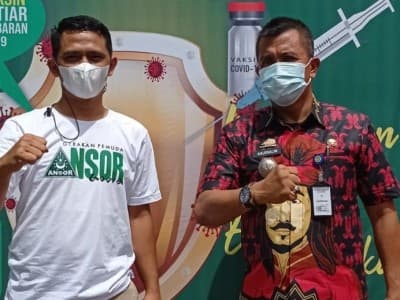 Ansor Gowa Turut Serta Sukseskan Vaksinasi Covid-19