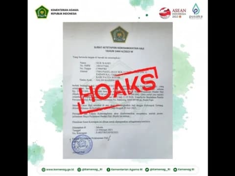 Hoaks Surat Percepatan Pelaksanaan Haji, Kemenag: Hati-hati!