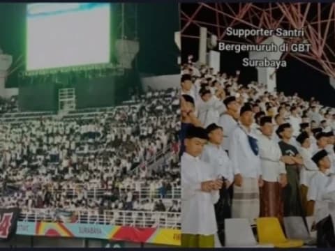 Yaalal Wathan Menggema pada Pertandingan Timnas Indonesia U-17 Lawan Ekuador