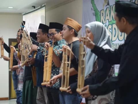 Rakernas Jaringan Gusdurian 2023 Resmi Dibuka dengan Simbolis Angklung 