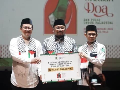 Kemenag Salurkan Bantuan untuk Palestina 44,8 Miliar Melalui LAZISNU dan LAZISMU