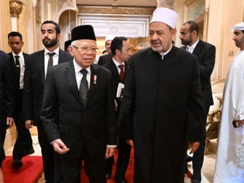 Bertemu Grand Syekh Al Azhar, Wapres: Perlu Solidaritas Muslim Dunia Selesaikan Perang di Palestina