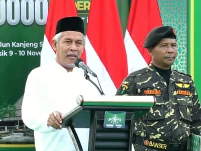 Di Apel Akbar, Kiai Marzuki Minta Nahdliyin Istikamah Berkhidmah di NU