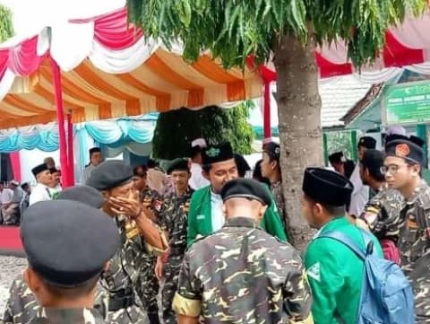 Puluhan Personel Ansor Aceh Selatan Kawal Haul Abuya Muda Waly Alkhalidy