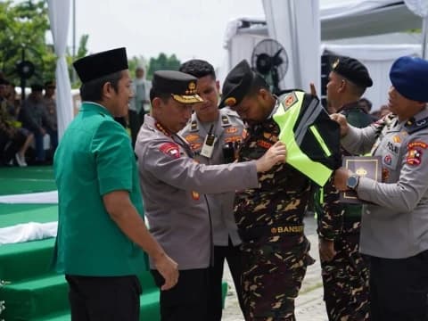 Apel Kebangsaan 10 Ribu Banser, Kapolri Tekankan Sinergi Jaga Keamanan Selama Nataru