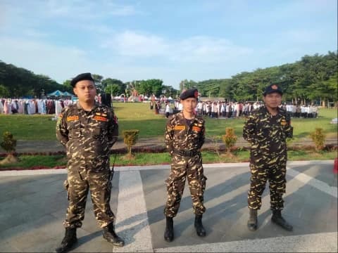 Banser Jaga Warga Muhammadiyah Shalat Id di Berbagai Daerah