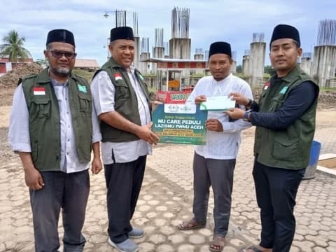 PCINU Maroko dan Timur Tengah Salurkan Bantuan untuk NU Aceh Utara melalui LAZISNU Aceh