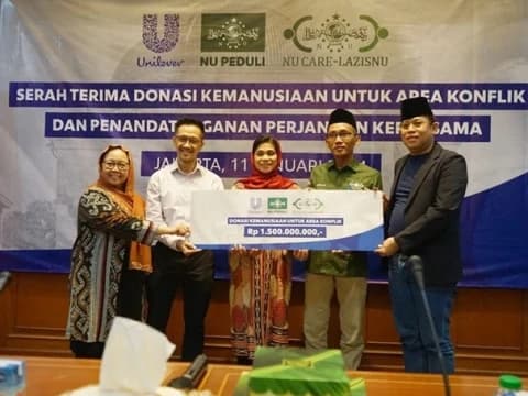LAZISNU Terima Bantuan Kemanusiaan Rp1,5 M untuk Korban di Berbagai Area Konflik