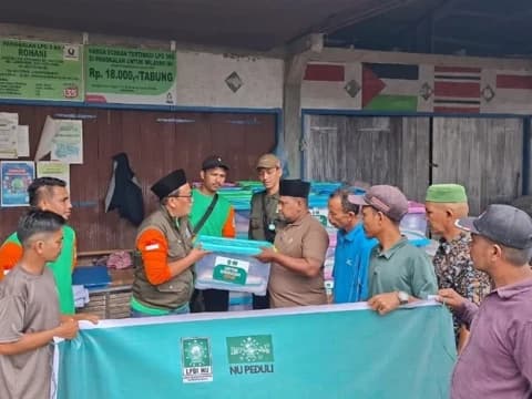 LPBINU Salurkan 300 Paket Family Kit untuk Warga Terdampak Bencana Aceh Utara