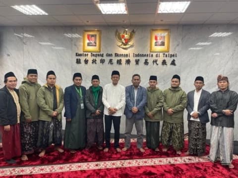 PCINU Taiwan dan Dai Go Global Silaturahmi ke KDEI Taipei Bahas Program Dakwah Ramadhan