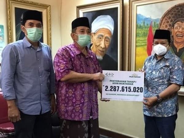 Dana Koin Muktamar 2,2 Miliar Diserahkan NU Care ke PBNU