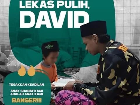 David Sudah Siuman setelah Koma 2 Hari, LBH Ansor Tetap Kawal Proses Hukum