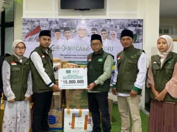 LAZISNU Bandung Salurkan Donasi untuk Warga Terdampak Bencana di Aceh-Sumatra