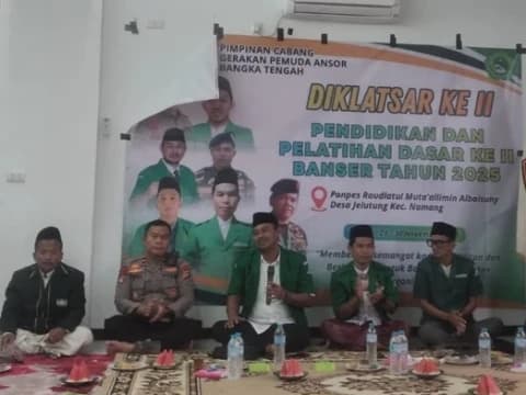 Gelar Diklatsar II, GP Ansor Bangka Tengah Perkuat Kader Penyebar Islam Moderat