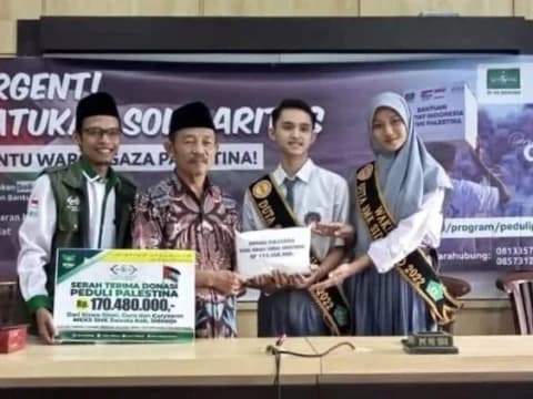 Donasi untuk Palestina yang Masuk ke LAZISNU Sidoarjo Hampir Rp500 Juta
