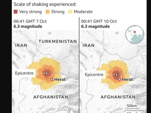 Lagi, Gempa 6,3 SR Guncang Afghanistan