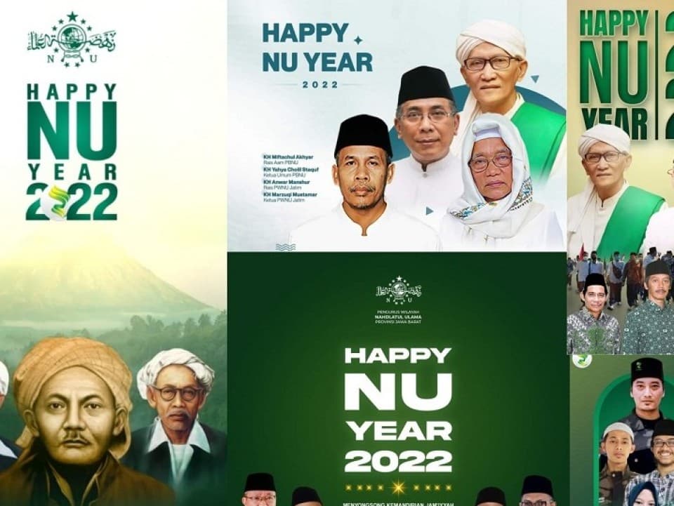 Sambut Tahun Baru, ‘Happy NU Year 2022’ Ramai di Medsos