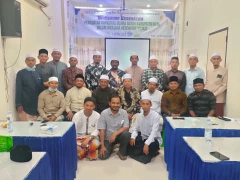 Ulama Aceh Bekerja Sama dengan UNICEF Gelar Lokakarya Kesehatan