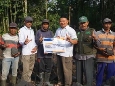 Sejumlah Penyintas Erupsi Semeru Dapat Hunian Tetap dari LAZISNU Sidoarjo Bangun Hunian Tetap