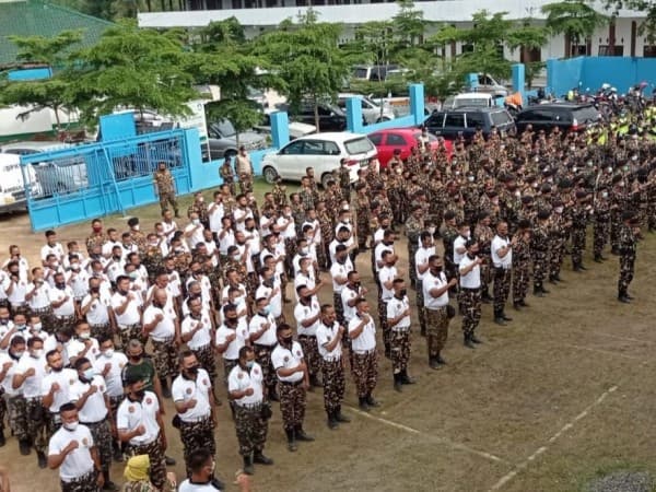 Sukseskan Muktamar, 450 Banser Jalani Diklatsus di Pesantren Darussa'adah Lampung