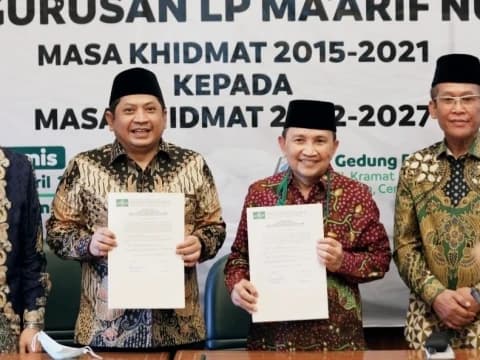 Muhammad Ali Ramdhani Terima Amanah sebagai Ketua LP Ma’arif PBNU 2022-2027