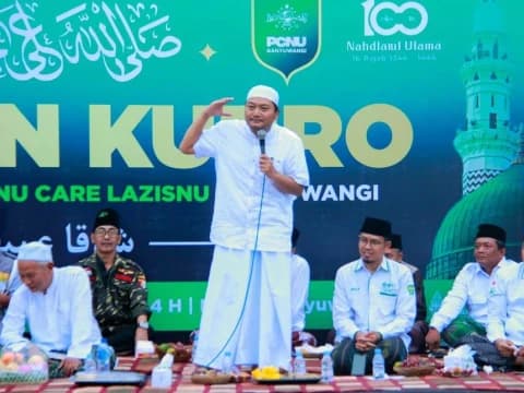 NU Banyuwangi Gelar Dibaan dan Baiat Ribuan Pengurus LAZISNU
