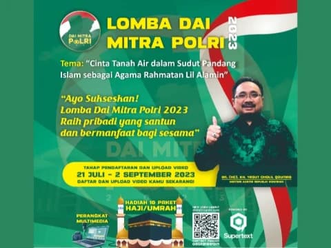 Peringati Hari Santri, Densus 88 Gelar Kompetisi Dai Mitra Polri 2023