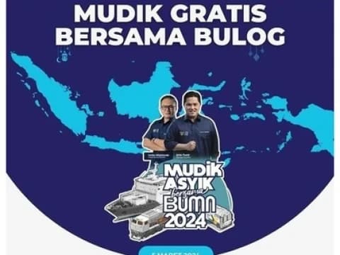 Bulog Buka Pendaftaran Mudik Gratis 2024, Simak Syarat dan Cara Daftarnya
