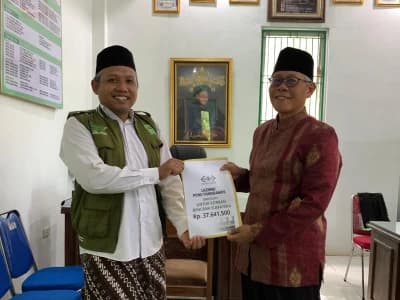 LAZISNU Tanggamus Donasikan Rp37 Juta Lebih untuk Penyintas Banjir Sumatra