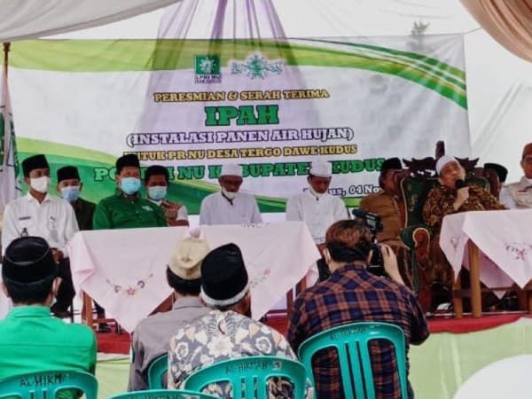 Antisipasi Kekeringan, LPBINU Kudus Rancang Instalasi Panen Air Hujan