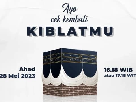 Hari Ini, Matahari Tepat di Atas Ka'bah, Saat Tepat Luruskan Kiblat