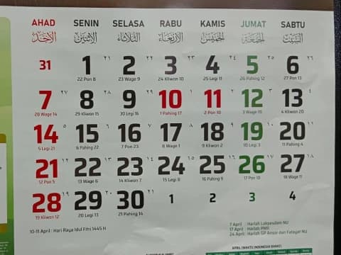 Daftar Libur dan Cuti Bersama Lebaran 2024, Lebih dari Sepekan