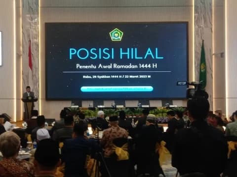 Kemenag: Ketinggian Hilal di Indonesia Sudah Penuhi Kriteria MABIMS
