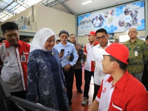 Pastikan Pengembangan SDM Berjalan Baik, Menaker dan KSP Tinjau Pelatihan Vokasi 