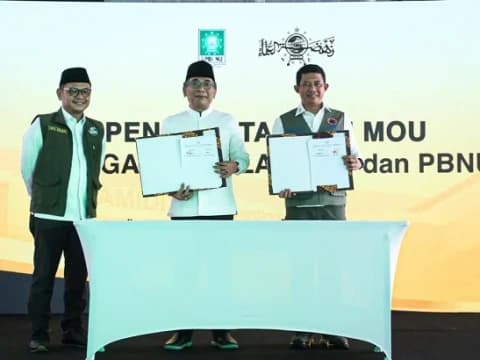 LPBINU Teken Kerja Sama dengan BNPB untuk Tingkatkan Penanggulangan Bencana