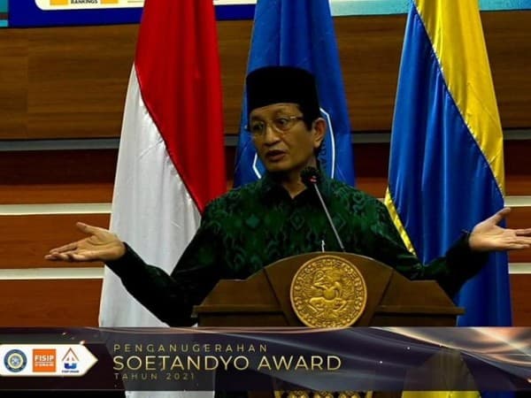 Terima Soetandyo Award 2021, Prof Nasaruddin Umar Jelaskan Prinsip HAM dalam Al-Qur’an