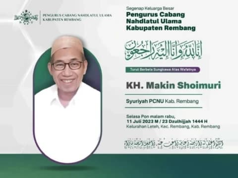 Innalillahi, KH Makin Shoimuri Rembang Wafat