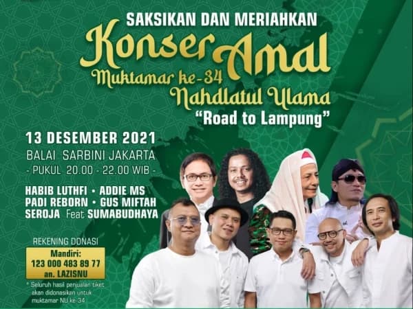 Ini Cara Pesan Tiket Konser Amal Muktamar NU