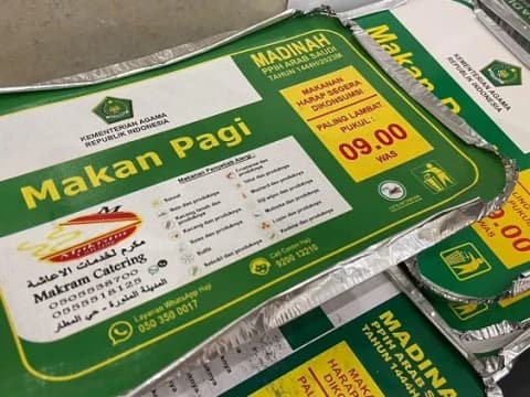 Dapat Makan 3 Kali Sehari, Jamaah Haji Harus Perhatikan Batas Waktu Konsumsi