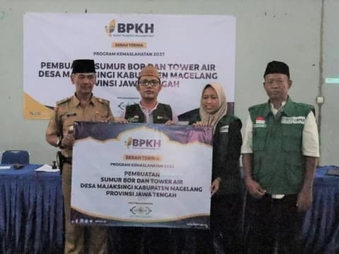 Atasi Krisis Air Bersih, LAZISNU PBNU dan BPKH Salurkan Bantuan Sumur Bor di Magelang 