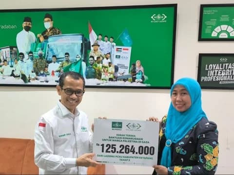 LAZISNU PBNU Terima Rp125 Juta Bantuan untuk Palestina dari PCNU Ketapang Kalbar