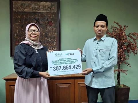 NU Online Super App Serahkan Rp307 Juta Zakat Mal ke NU Care-LAZISNU untuk Penanganan Bencana Sumatra