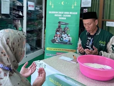 LAZISNU PCINU Taiwan Buka Posko Pelayanan Zakat di 13 Penjuru Kota
